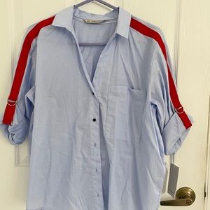 Zara button down top